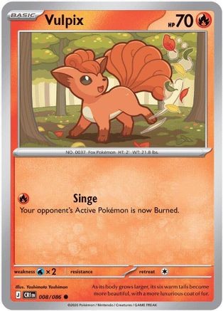 Vulpix (008/null) - ME04 Chaos Rising Reverse Holofoil