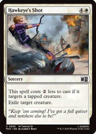 Hawkeye's Shot (MSC-839) - Commander: Marvel Super Heroes