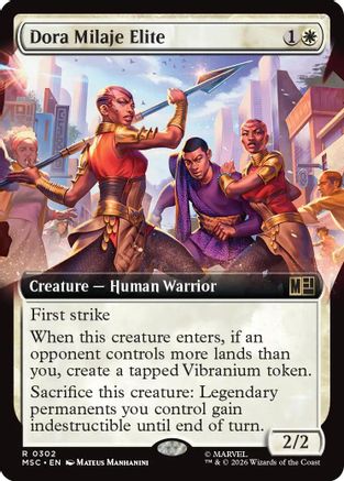 Dora Milaje Elite (Extended Art) (MSC-302) - Commander: Marvel Super Heroes Foil
