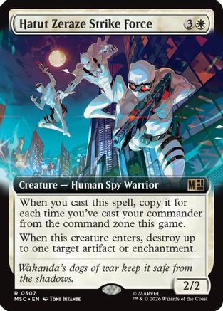 Hatut Zeraze Strike Force (Extended Art) (MSC-307) - Commander: Marvel Super Heroes Foil