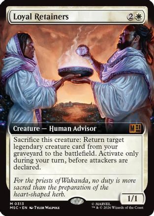Loyal Retainers (Extended Art) (MSC-313) - Commander: Marvel Super Heroes Foil