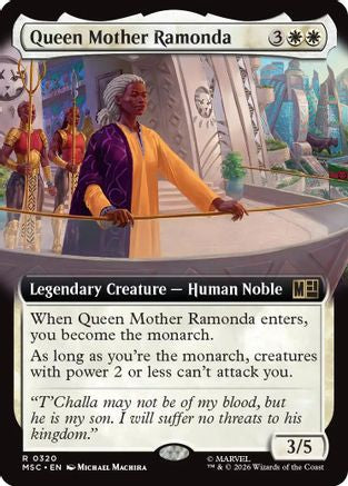 Queen Mother Ramonda (Extended Art) (MSC-320) - Commander: Marvel Super Heroes Foil