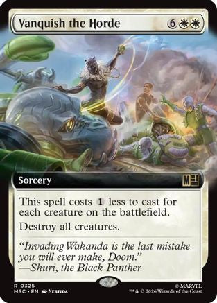 Vanquish the Horde (Extended Art) (MSC-325) - Commander: Marvel Super Heroes