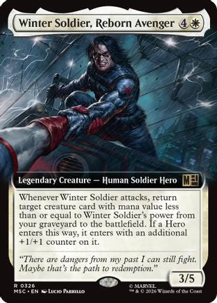 Winter Soldier, Reborn Avenger (Extended Art) (MSC-326) - Commander: Marvel Super Heroes