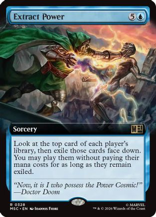 Extract Power (Extended Art) (MSC-328) - Commander: Marvel Super Heroes Foil