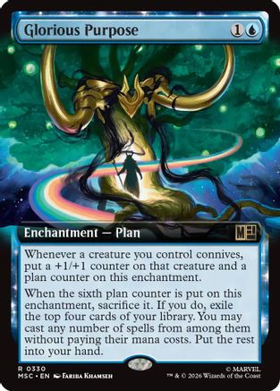 Glorious Purpose (Extended Art) (MSC-330) - Commander: Marvel Super Heroes Foil