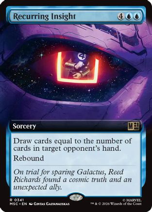 Recurring Insight (Extended Art) (MSC-341) - Commander: Marvel Super Heroes
