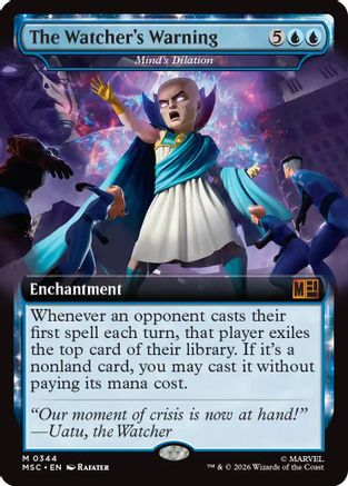 The Watcher's Warning - Mind's Dilation (Extended Art) (MSC-344) - Commander: Marvel Super Heroes