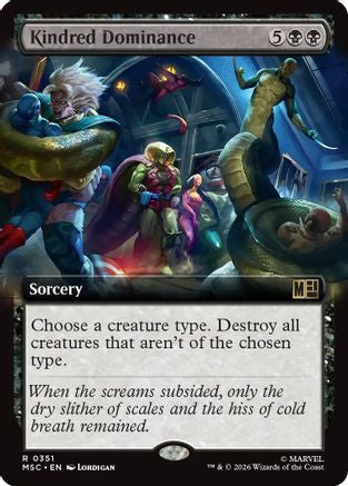 Kindred Dominance (Extended Art) (MSC-351) - Commander: Marvel Super Heroes Foil