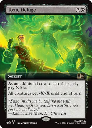 Toxic Deluge (Borderless) (MSC-354) - Commander: Marvel Super Heroes