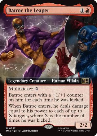 Batroc the Leaper (Extended Art) (MSC-357) - Commander: Marvel Super Heroes Foil