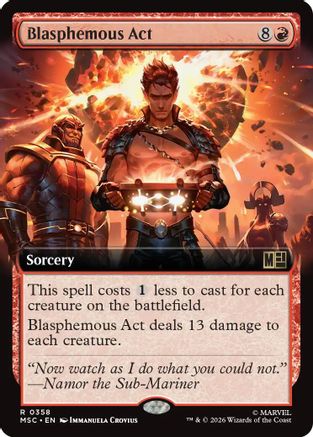 Blasphemous Act (Extended Art) (MSC-358) - Commander: Marvel Super Heroes