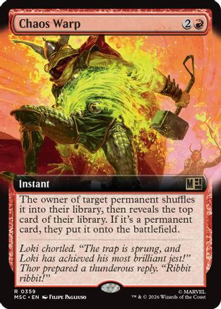 Chaos Warp (Extended Art) (MSC-359) - Commander: Marvel Super Heroes