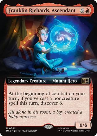 Franklin Richards, Ascendant (Extended Art) (MSC-362) - Commander: Marvel Super Heroes