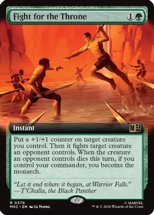 Fight for the Throne (Extended Art) (MSC-379) - Commander: Marvel Super Heroes Foil