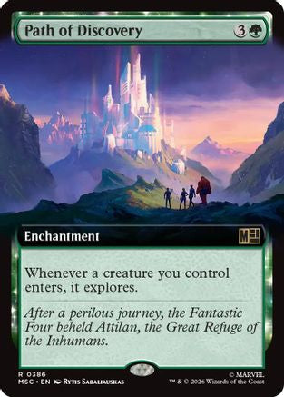 Path of Discovery (Extended Art) (MSC-386) - Commander: Marvel Super Heroes Foil