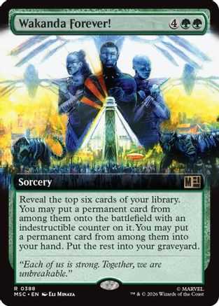 Wakanda Forever! (Extended Art) (MSC-388) - Commander: Marvel Super Heroes