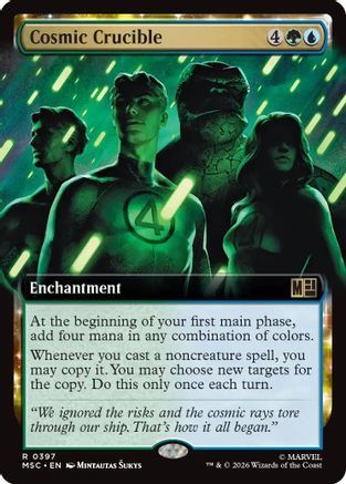 Cosmic Crucible (Extended Art) (MSC-397) - Commander: Marvel Super Heroes Foil
