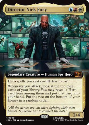 Director Nick Fury (Extended Art) (MSC-399) - Commander: Marvel Super Heroes