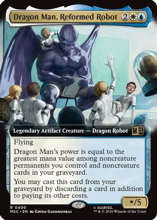 Dragon Man, Reformed Robot (Extended Art) (MSC-400) - Commander: Marvel Super Heroes Foil