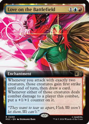 Love on the Battlefield (Extended Art) (MSC-408) - Commander: Marvel Super Heroes Foil