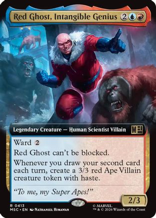 Red Ghost, Intangible Genius (Extended Art) (MSC-413) - Commander: Marvel Super Heroes Foil