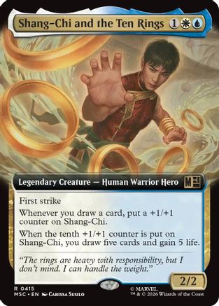 Shang-Chi and the Ten Rings (Extended Art) (MSC-415) - Commander: Marvel Super Heroes Foil