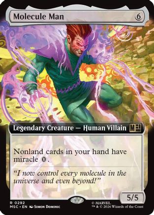 Molecule Man (Extended Art) (MSC-292) - Commander: Marvel Super Heroes Foil