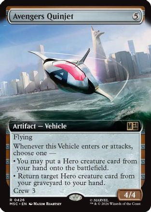 Avengers Quinjet - Hammer of Nazahn (Extended Art) (MSC-426) - Commander: Marvel Super Heroes