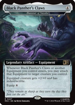 Black Panther's Claws (Extended Art) (MSC-427) - Commander: Marvel Super Heroes