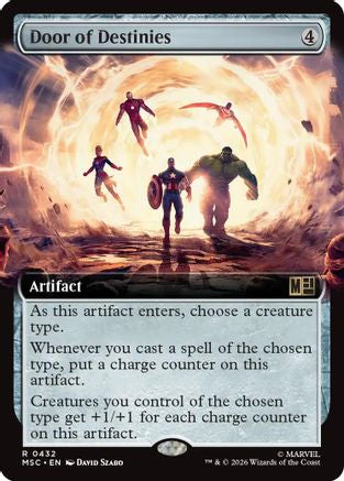 Door of Destinies (Extended Art) (MSC-432) - Commander: Marvel Super Heroes Foil