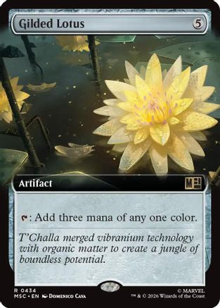 Gilded Lotus (Extended Art) (MSC-434) - Commander: Marvel Super Heroes Foil