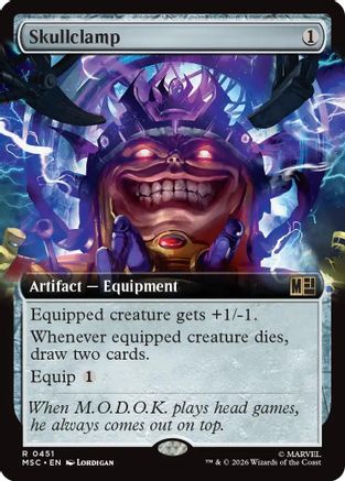 Skullclamp (Extended Art) (MSC-451) - Commander: Marvel Super Heroes