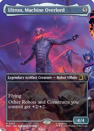 Ultron, Machine Overlord (Borderless) (MSC-507) - Commander: Marvel Super Heroes
