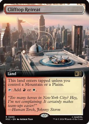 Clifftop Retreat (Extended Art) (MSC-466) - Commander: Marvel Super Heroes