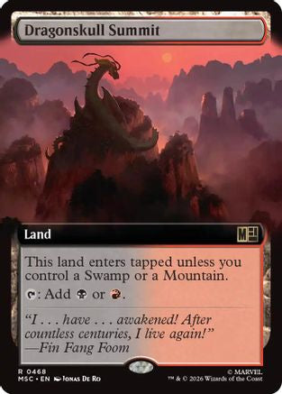 Dragonskull Summit (Extended Art) (MSC-468) - Commander: Marvel Super Heroes Foil