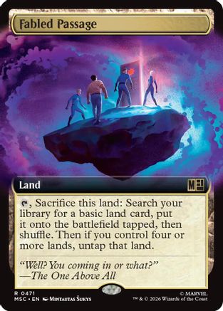 Fabled Passage (Extended Art) (MSC-471) - Commander: Marvel Super Heroes