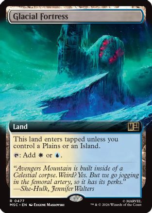 Glacial Fortress (Extended Art) (MSC-477) - Commander: Marvel Super Heroes