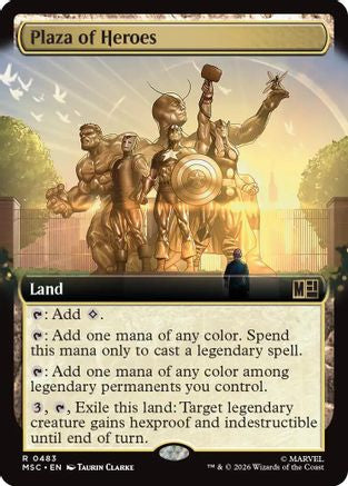 Plaza of Heroes (Extended Art) (MSC-483) - Commander: Marvel Super Heroes