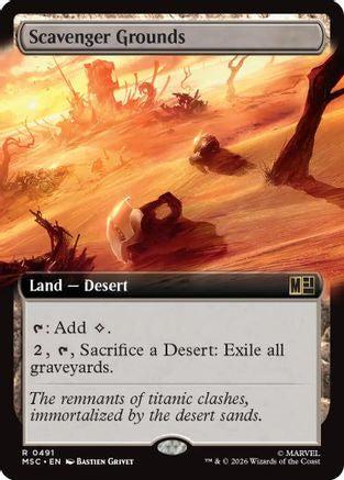 Scavenger Grounds (Extended Art) (MSC-491) - Commander: Marvel Super Heroes Foil