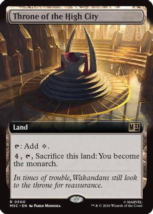 Throne of the High City (Extended Art) (MSC-500) - Commander: Marvel Super Heroes Foil