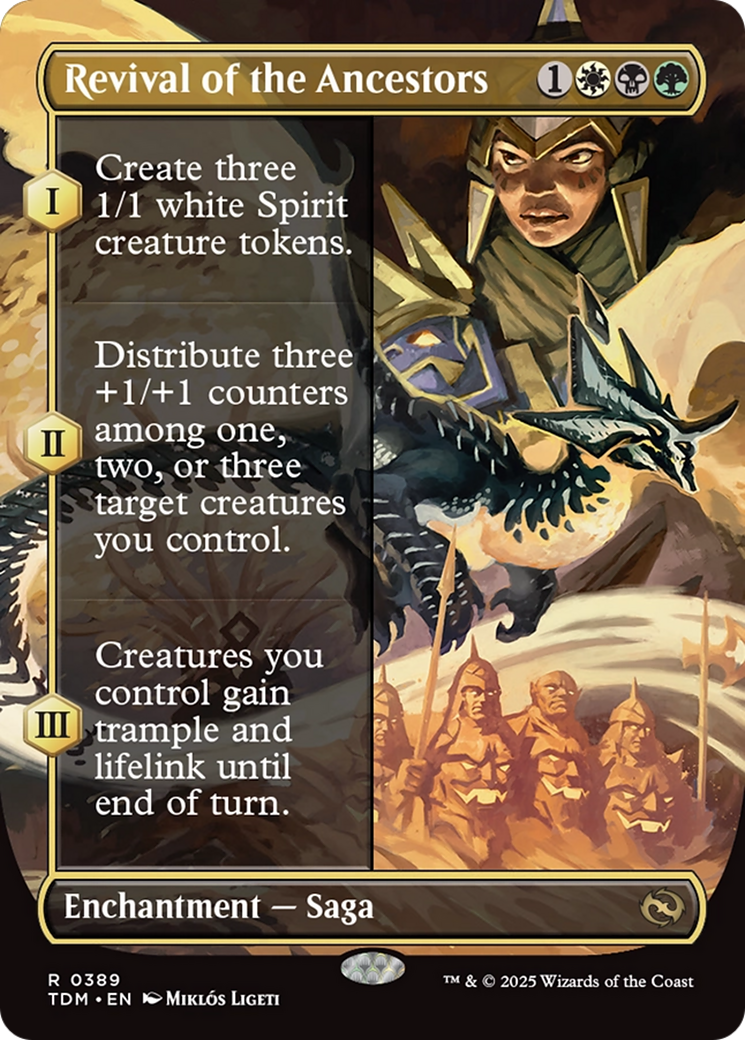 Revival of the Ancestors (Borderless) (TDM-389) - Tarkir: Dragonstorm Foil
