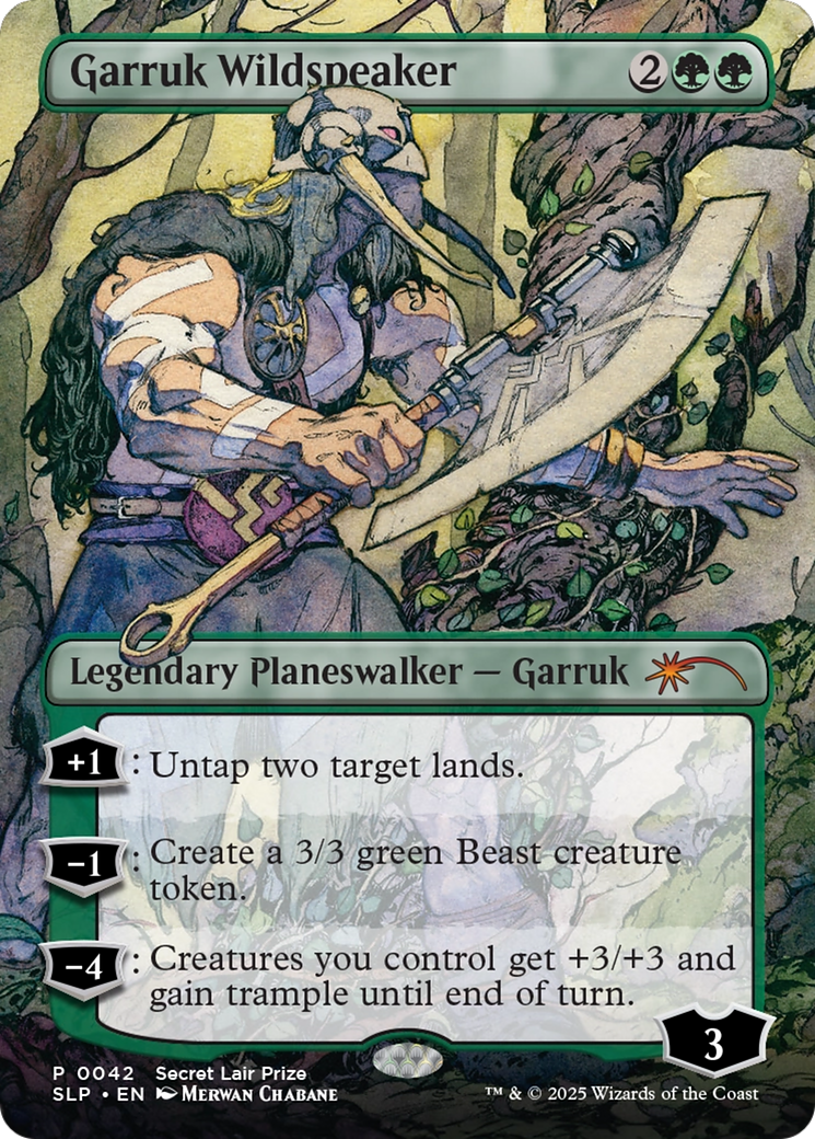 Garruk Wildspeaker (SLP-042) - Secret Lair Showdown Foil