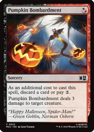 Pumpkin Bombardment (MSC-822) - Commander: Marvel Super Heroes Foil