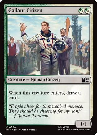 Gallant Citizen (MSC-820) - Commander: Marvel Super Heroes
