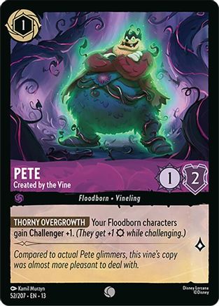Pete - Created by the Vine (52/204) - Attack of the Vine