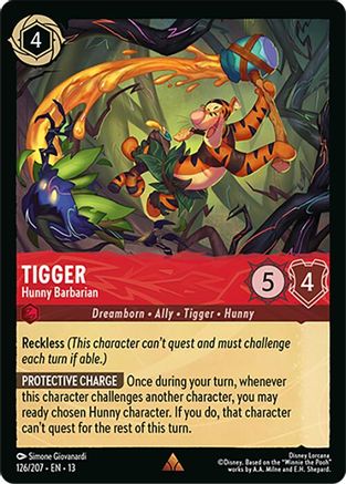 Tigger - Hunny Barbarian (126/204) - Attack of the Vine