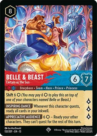 Belle & Beast - Certain as the Sun (132/204) - Attack of the Vine Cold Foil