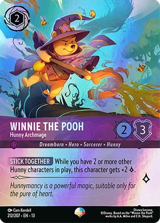 Winnie the Pooh - Hunny Archmage (Epic) (212/204) - Attack of the Vine Holofoil
