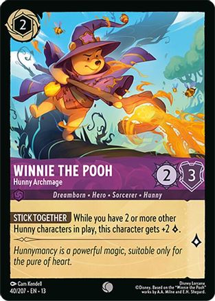 Winnie the Pooh - Hunny Archmage (40/204) - Attack of the Vine Cold Foil